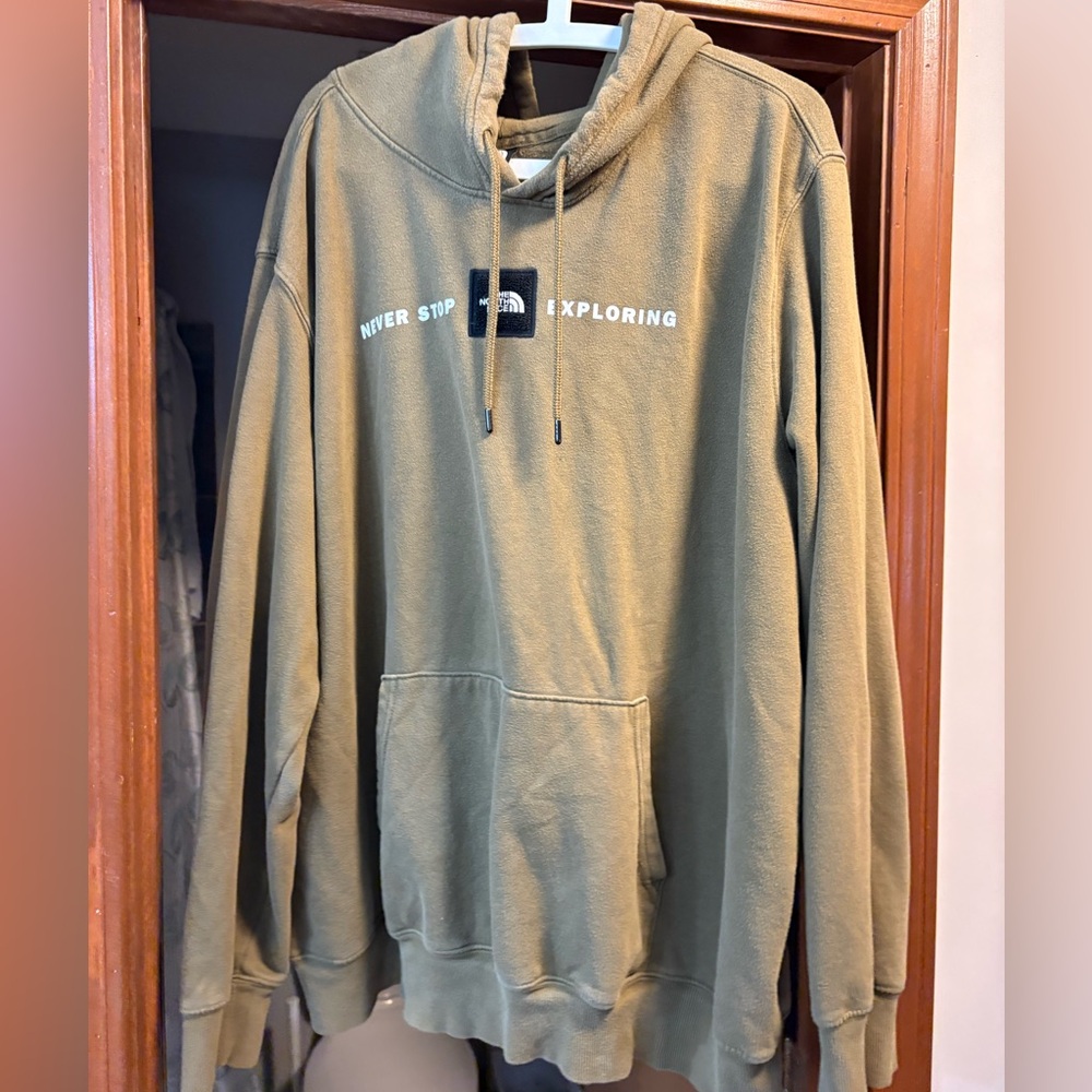 The North Face Khaki and Olive Sweatshirt